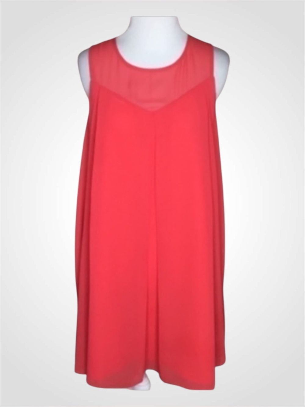 BCBGeneration Melon Shift Sleeveless Flowy Casual Cocktail Dress XS